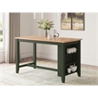 Bowery Hill Contemporary Light Brown Counter Height Dining Table