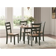 Bowery Hill Contemporary Light Brown Wood Dining Drop Leaf Table