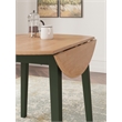 Bowery Hill Contemporary Light Brown Wood Dining Drop Leaf Table