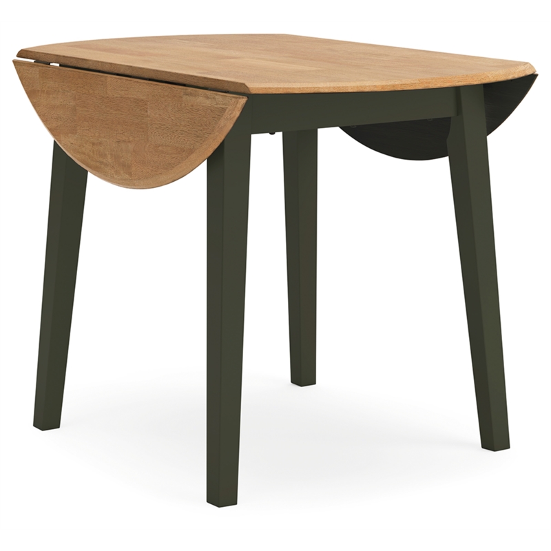 Bowery Hill Contemporary Light Brown Wood Dining Drop Leaf Table