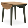 Bowery Hill Contemporary Light Brown Wood Dining Drop Leaf Table