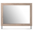Bowery Hill Light Brown Engineered Wood Frame Bedroom Mirror