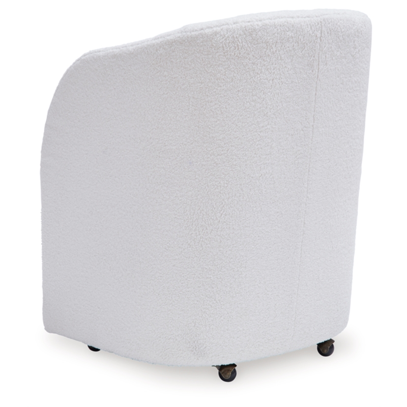 Bowery Hill Contemporary Engineered Wood Dining Chair in White (Set of 2)