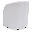 Bowery Hill Contemporary Engineered Wood Dining Chair in White (Set of 2)