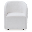 Bowery Hill Contemporary Engineered Wood Dining Chair in White (Set of 2)