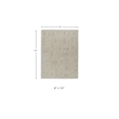 Bowery Hill Modern / Contemporary Gray & Ivory Finish 8x10 Rug