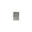 Bowery Hill Contemporary Machine Woven Polyester Gray 8x10 Rug