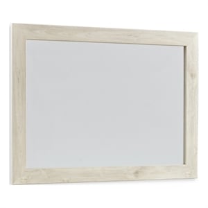 Bowery Hill Modern / Contemporary Whitewash Finish Bedroom Mirror