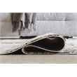 Bowery Hill Contemporary Black & Gray Machine Woven Polyester 8x10 Rug