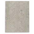 Bowery Hill Contemporary Wool and Polyester Beige & Brown 8x10 Rug