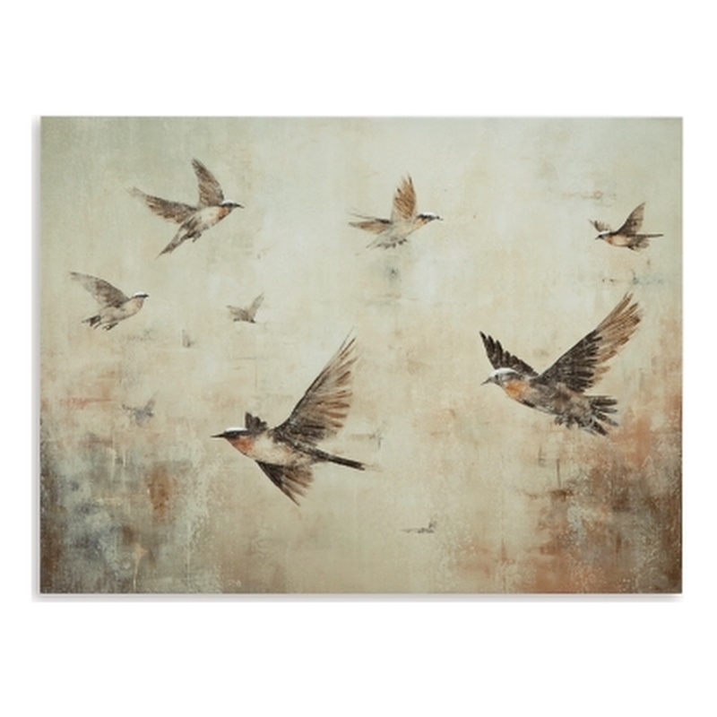 Bowery Hill Modern / Contemporary Gray & Brown Finish Wall Art