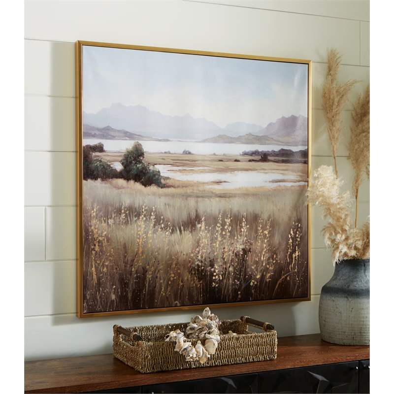 Bowery Hill Modern / Contemporary Brown & Beige Finish Wall Art