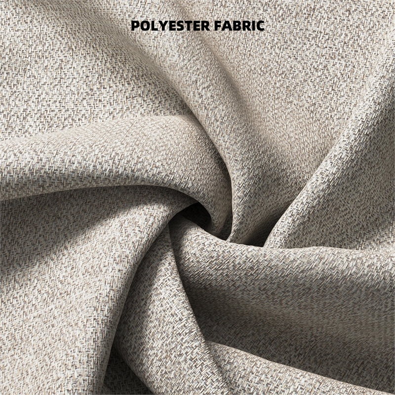 Bowery Hill Traditional Corner-blocked Frame Polyester Dune Sofa