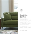 Bowery Hill Mid-Century Corner-blocked Frame Polyester Green Sofa
