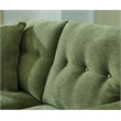 Bowery Hill Mid-Century Corner-blocked Frame Polyester Green Sofa