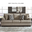 Bowery Hill Contemporary Corner-blocked Frame Polyester Taupe Sofa