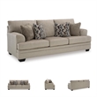 Bowery Hill Contemporary Corner-blocked Frame Polyester Taupe Sofa