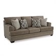 Bowery Hill Contemporary Corner-blocked Frame Polyester Nutmeg Sofa