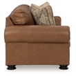 Bowery Hill Traditional Corner-blocked Frame Leather Caramel Sofa