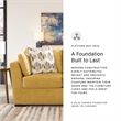 Bowery Hill Contemporary Corner-blocked Frame Polyester Yellow Loveseat
