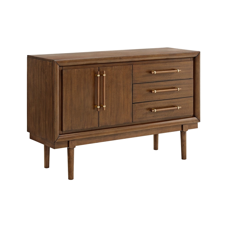 Bowery Hill Modern / Contemporary Wood Dining Server in Brown