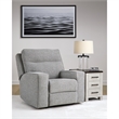 Bowery Hill Modern / Contemporary Polyester Pewter Power Recliner