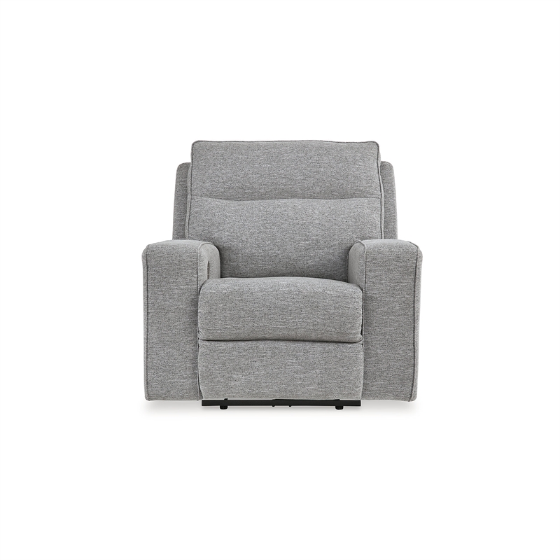 Bowery Hill Modern / Contemporary Polyester Pewter Power Recliner
