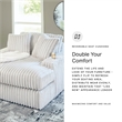 Bowery Hill Contemporary Corner-blocked Frame Polyester White Oversized Chaise