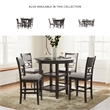 Bowery Hill Brown Counter Height Dining Table Set - Set of 5