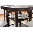 Bowery Hill Brown Counter Height Dining Table Set - Set of 5