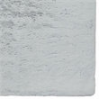 Bowery Hill Faux Rabbit Fur 3' x 5' Accent Rug in Pastel Blue