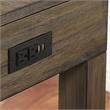 Bowery Hill 3-Piece Light Walnut Wood Counter Height Dining Set