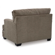 Bowery Hill Contemporary Corner-blocked Frame Polyester Nutmeg Oversized Chair