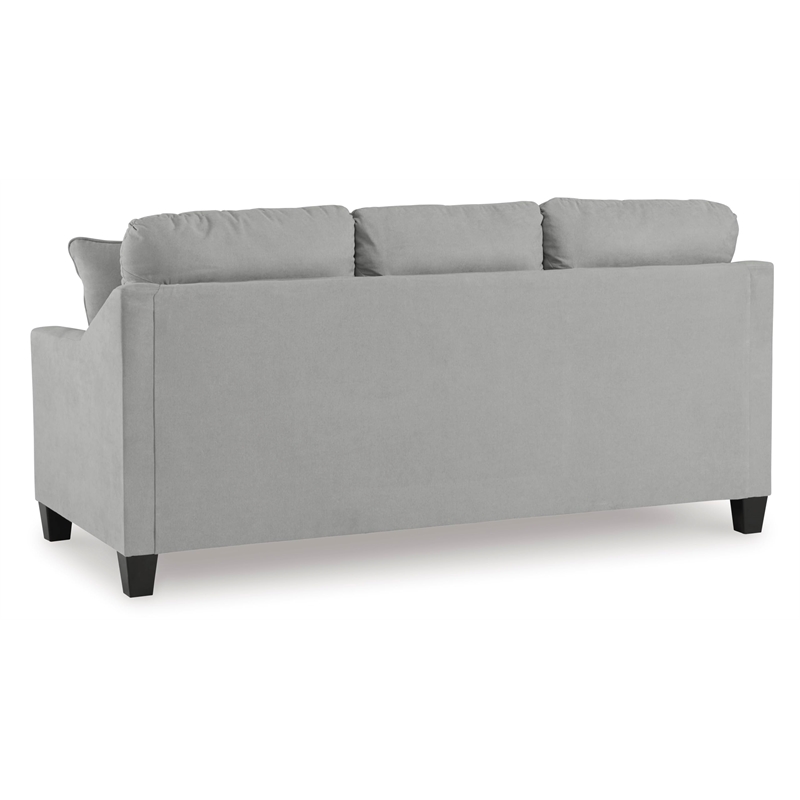 Bowery Hill Contemporary Corner-blocked Frame Polyester Gray Queen Sofa Sleeper