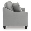 Bowery Hill Contemporary Corner-blocked Frame Polyester Gray Queen Sofa Sleeper