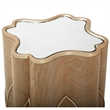 Bowery Hill Modern / Contemporary Wood Chairside Table - Caramel