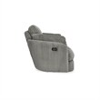 Bowery Hill Contemporary Polyester Fog Swivel Glider Recliner