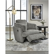 Bowery Hill Contemporary Polyester Fog Swivel Glider Recliner