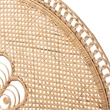 Bowery Hill Natural Brown Rattan Queen Size Standalone Headboard