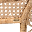 Bowery Hill Natural Brown Rattan Queen Size Standalone Headboard