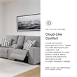Bowery Hill Contemporary Polyester Pewter Power Reclining Loveseat