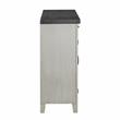 Bowery Hill Transitional Stone Gray and Charcoal Wood Server