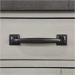 Bowery Hill Transitional Stone Gray and Charcoal Wood Server