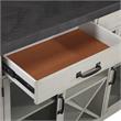 Bowery Hill Transitional Stone Gray and Charcoal Wood Server