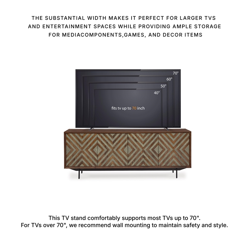 Bowery Hill Contemporary Brown & Grayish Gold Accent Cabinet