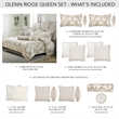 Bowery Hill Contemporary 9-Piece Queen Comforter Set - Frost