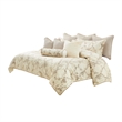 Bowery Hill Contemporary 9-Piece Queen Comforter Set - Frost