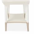 Bowery Hill Contemporary 1-Drawer Nightstand - Champagne Ivory