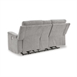 Bowery Hill Contemporary Ash Power Reclining Loveseat with Console