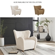 Bowery Hill Modern / Contemporary Polyester Off White Accent Chair